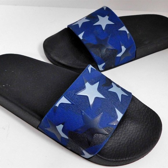 Valentino‎ Blue Stars Rubber Slide Sandals 38 - Picture 1 of 4